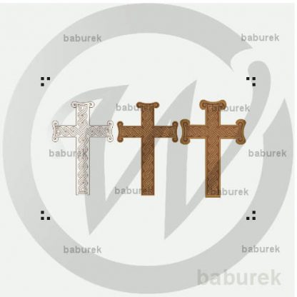 Holy Cross with Croatian interlace