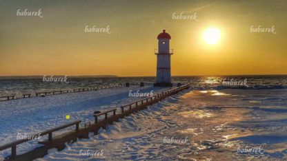 Lachine Range Front Lighthouse in Winter
