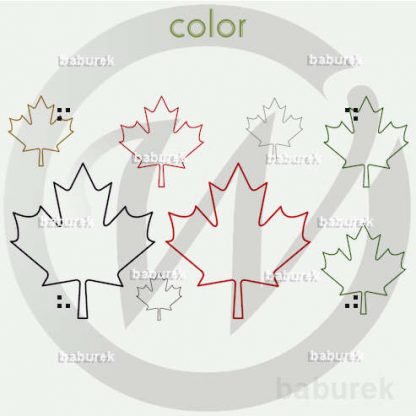 Canada Maple Leaf - Line Art