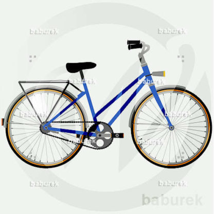 Classic Bicycle illustration - blue